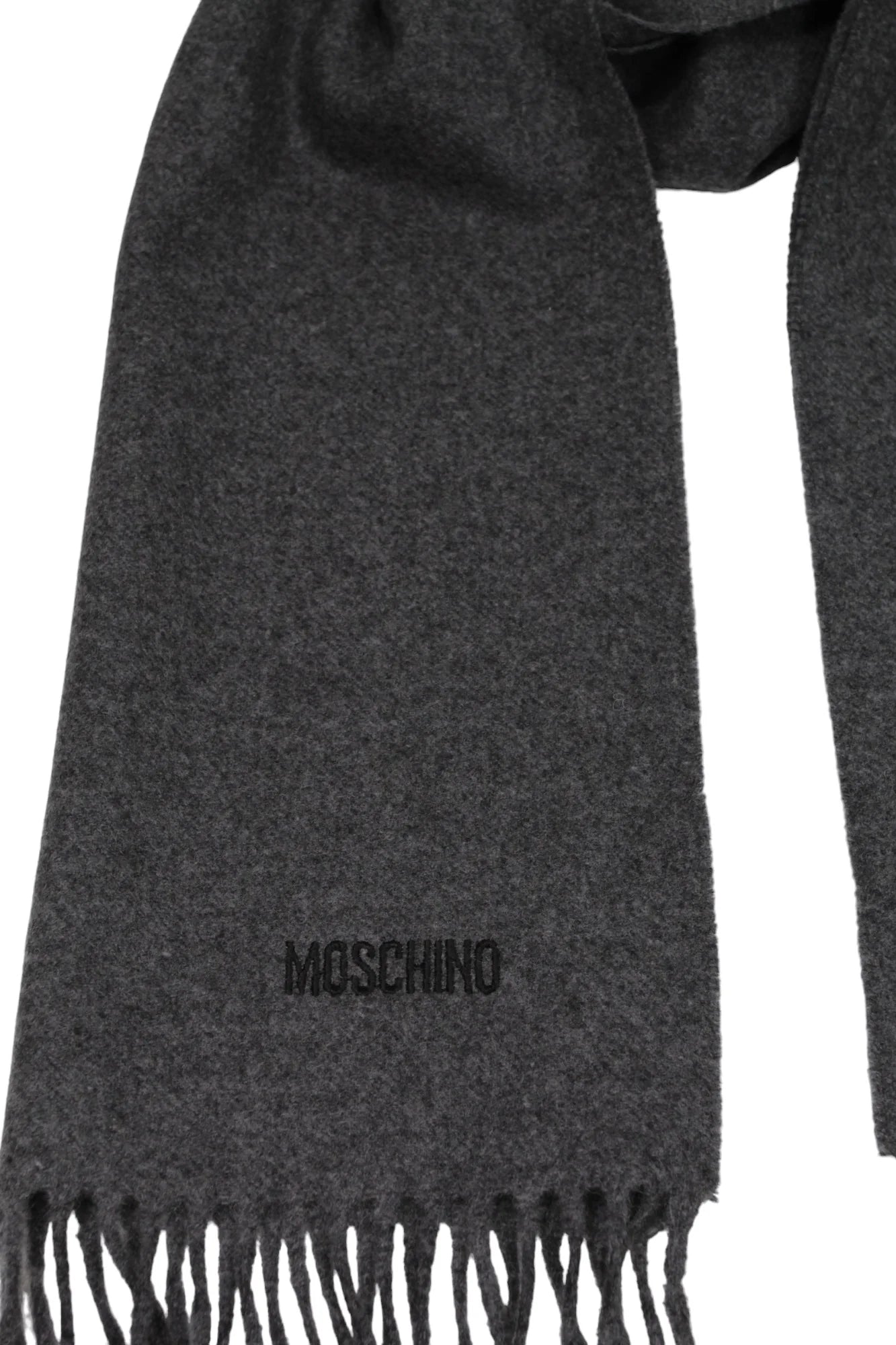 Sciarpa con scritta ricamo Moschino